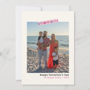 Valentine's Day- Photo Card- Heart Washi Tape Holiday Card