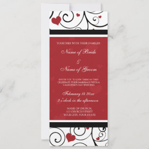 Valentine's Day Photo Wedding Invitation Cards