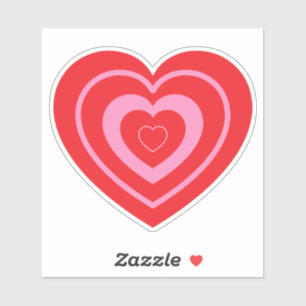 Valentines Day Pink and Red Two Toned Heart