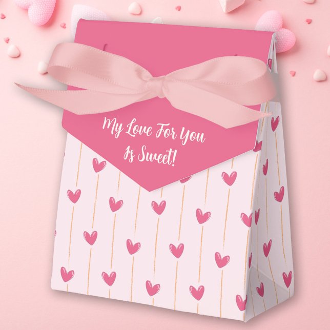 Valentine's Day Pink Hearts Favour Box (Creator Uploaded)