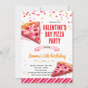 Valentine's Day Pizza Party invitation