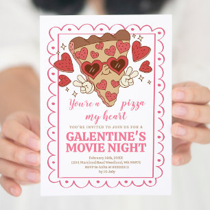Valentine's Day Pizza Party Invitation