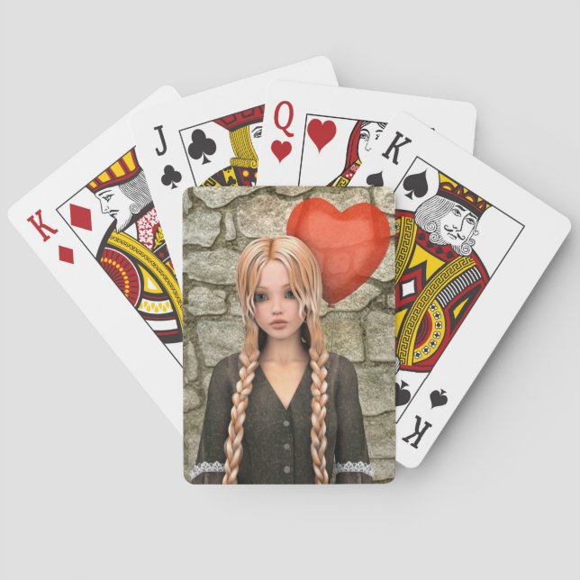 Valentines Day Playing Cards (Back)