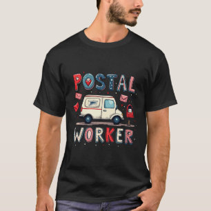 Valentine's Day Postal Worker Mail Truck Valentine T-Shirt