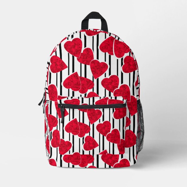 Valentine's day   printed backpack (Front)