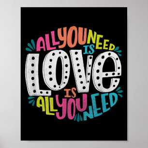 Valentine's Day Product - All You Need Is Love  Poster