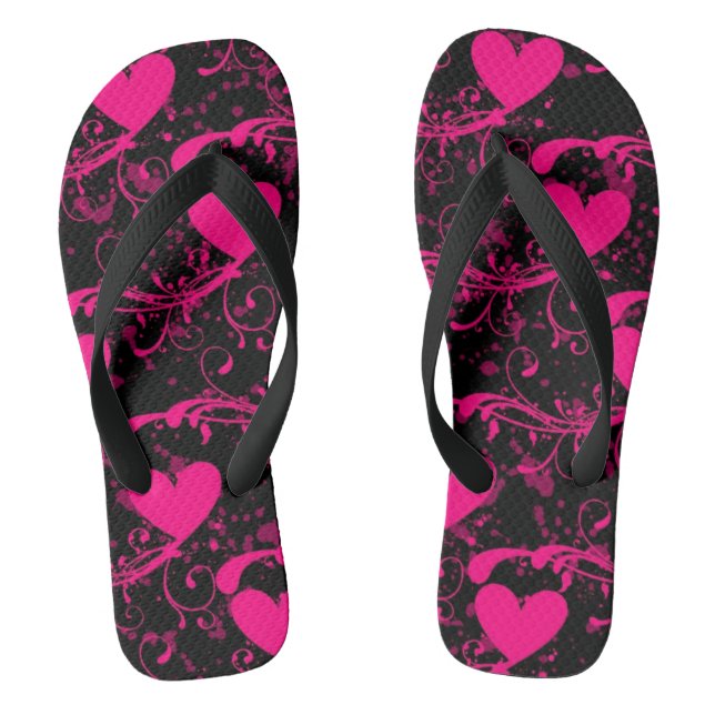 Valentine's Day Pugs Jandals (Footbed)