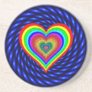 Valentine's Day Rainbow Love Symbol-25543 Coaster