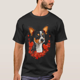 Valentine's Day Rat Terrier Dog T-Shirt