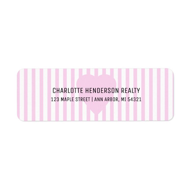 Valentines Day Real Estate Return Address (Front)