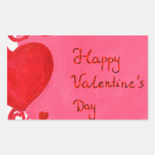 Valentine's Day Rectangular Sticker