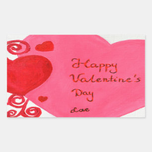 Valentine's Day Rectangular Sticker