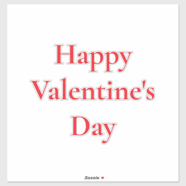 Valentine's Day Red Cute Colourful Romantic 2025 (Sheet)