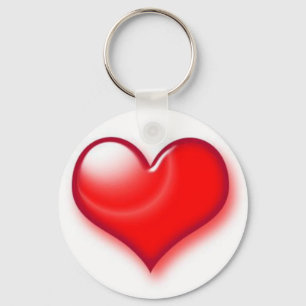 Valentine's Day Red Heart Key Ring