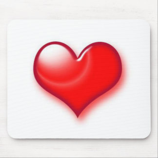 Valentine's Day Red Heart Mouse Pad