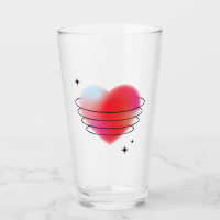 Valentine's day red heart planet