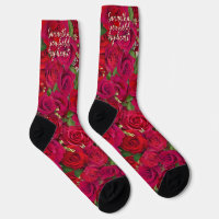 Valentine's Day Red Roses Custom Message
