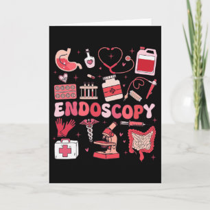 Valentine's Day Retro Endo Crew Nurse Endoscopy Gl Card