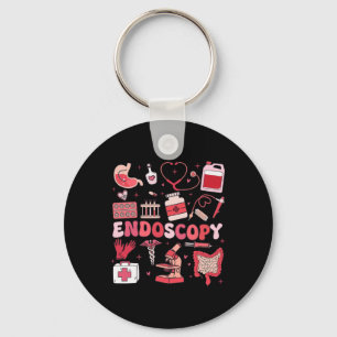 Valentine's Day Retro Endo Crew Nurse Endoscopy Gl Key Ring