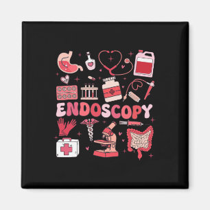 Valentine's Day Retro Endo Crew Nurse Endoscopy Gl Magnet