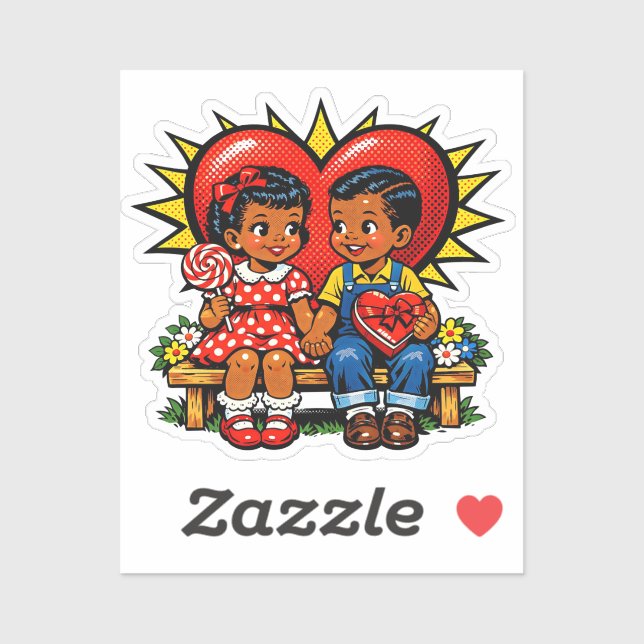 Valentine's Day | Retro Pop Art Vintage (Sheet)