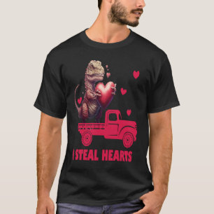 Valentine's Day Rex Dino I Steal Hearts Men Women T-Shirt