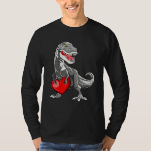 Valentines Day Rex Dinosaur I Steal Hearts T-Shirt