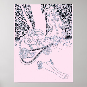 VALENTINE'S DAY ROMANCE,ROMANTIC LOVERS IN NATURE POSTER