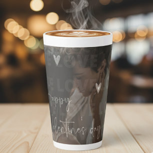 Valentine's Day Romantic Couple Love Girt photo Latte Mug