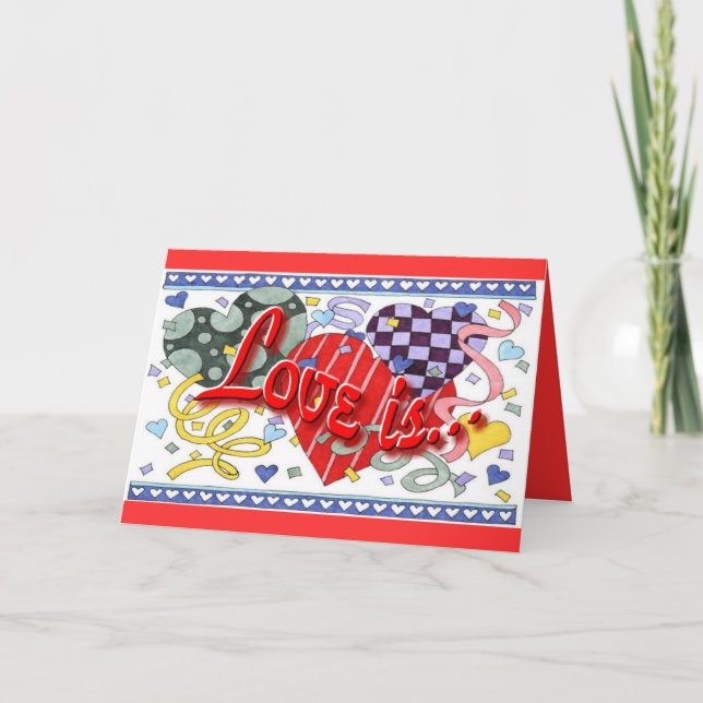 Valentine's Day Romantic Greeting Holiday Card (Front)