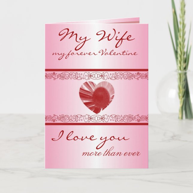 Valentine's Day Romantic Greeting Holiday Card (Front)