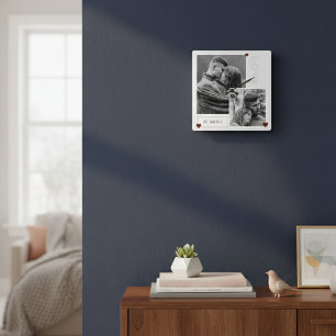 Valentine's Day Romantic Keepsake, "Be Mine" love Square Wall Clock