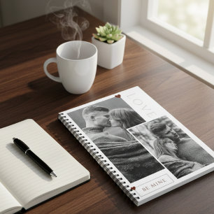 Valentine's Day Romantic Keepsake, "Be Mine" Photo Notebook
