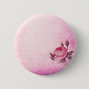 Valentine's day Rose      6 Cm Round Badge