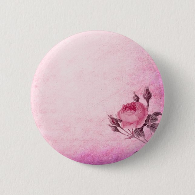 Valentine's day Rose      6 Cm Round Badge (Front)