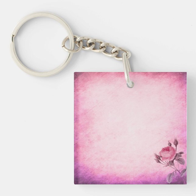 Valentine's day Rose     Key Ring (Front)