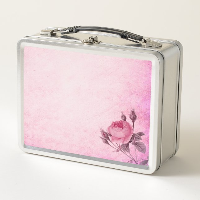 Valentine's day Rose     Metal Lunch Box (Front)
