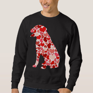 Valentines Day Rottweiler Dog Hearts Puppy Lover D Sweatshirt