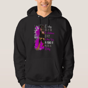 Valentines Day Rottweiler Mom Mother Dog Doggie Ro Hoodie