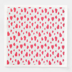 valentine's day sale seamless pattern hearts Matte Napkin
