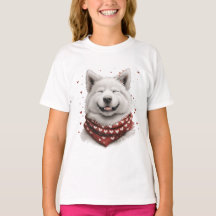 Valentines Day Samoyed Dog