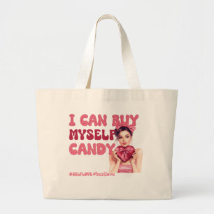 Valentine's day Self love Large Tote Bag