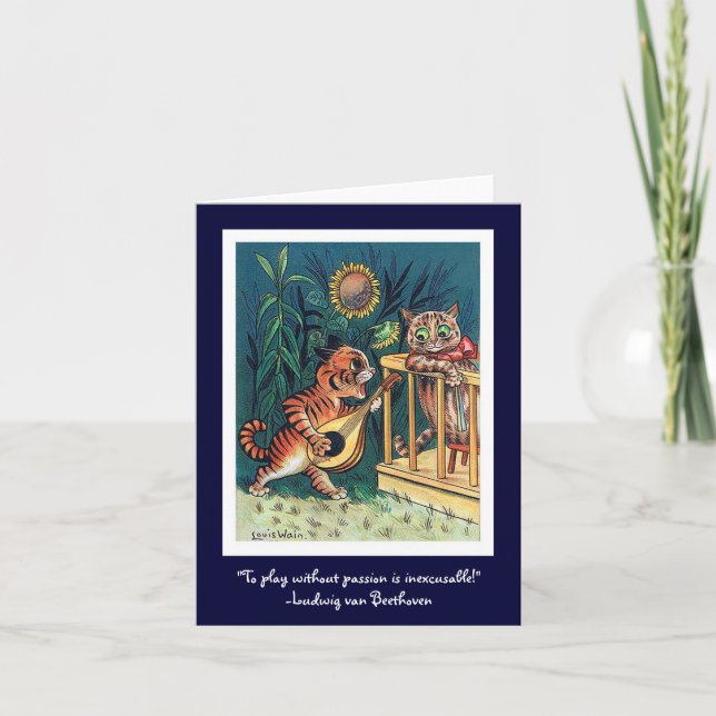 Valentine's Day Serenade Holiday Card (Front)