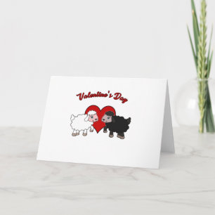 Valentines day - Sheep Holiday Card