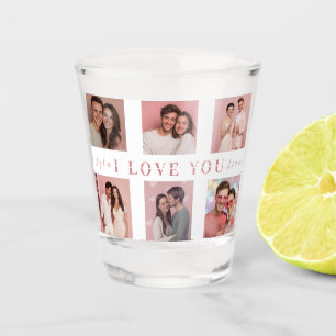 Valentine's Day Shot Glass    Custom Couple Photos