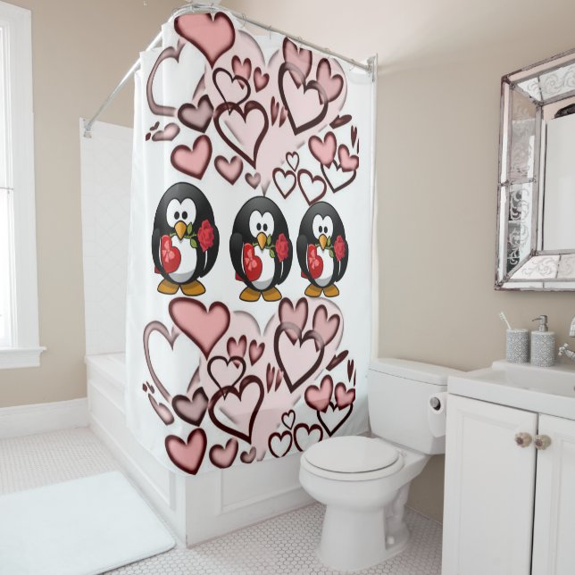 Valentine's Day Shower Curtain (In Situ)