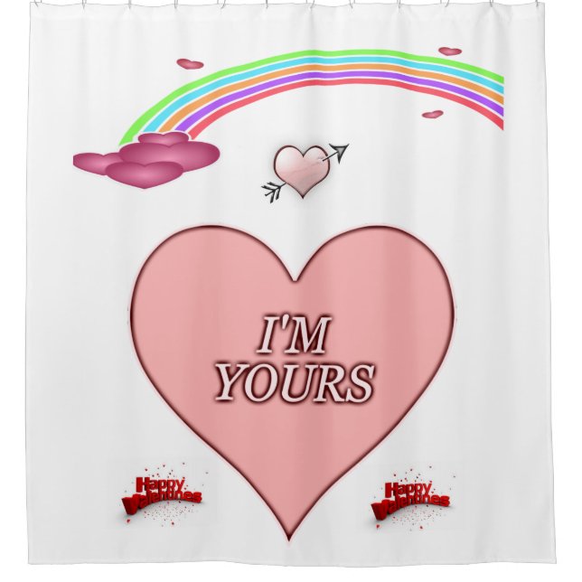 Valentine's Day Shower Curtain (Front)
