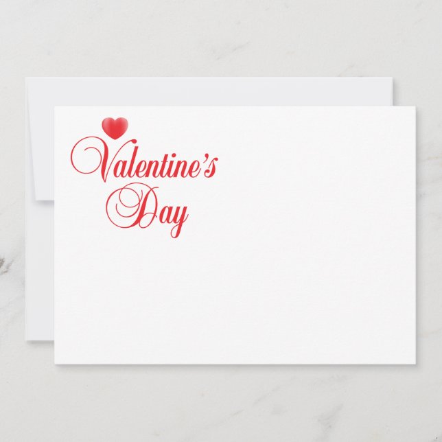 Valentine's Day sign Holiday Card (Front)