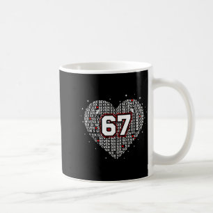 Valentines Day Six Seven 67 Meme 6 7 Heart Boys Gi Coffee Mug