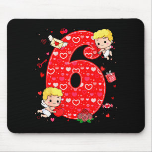 Valentines Day Six Seven Hearts 6 7 Meme Gen Alpha Mouse Pad